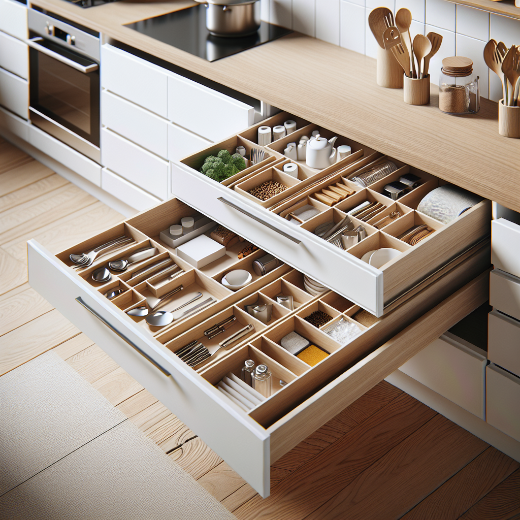Rangement tiroir cuisine : solutions pour gagner de la place facilement