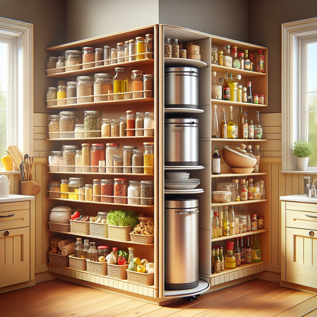 Optimiser un coin cuisine avec une étagère rotative d’angle