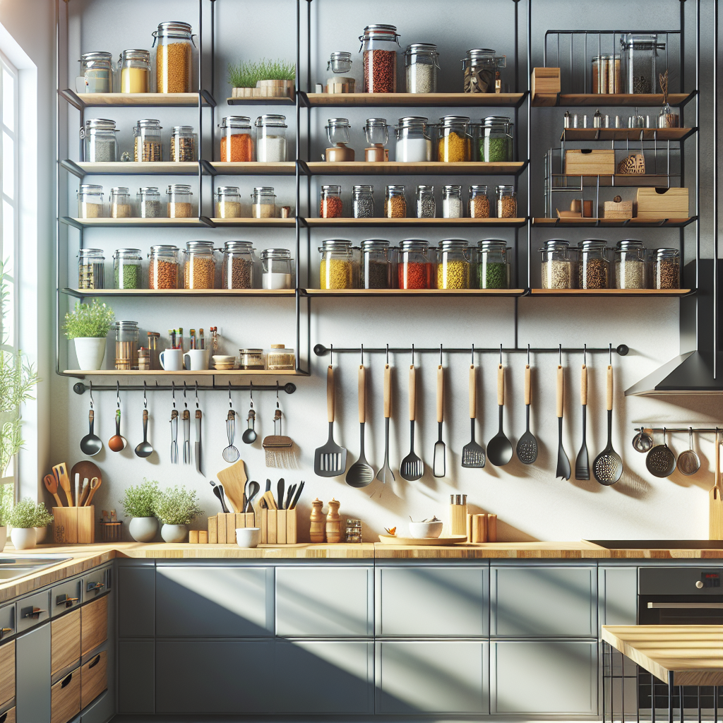 Étagères murales cuisine : optimiser l’espace et réduire le stress