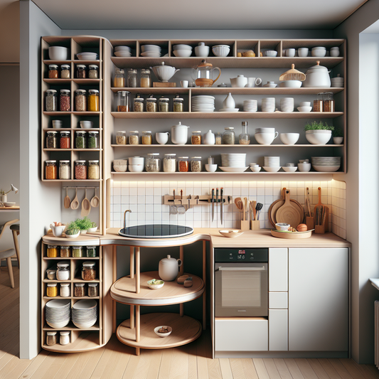 Astuces gain de place pour petite cuisine sans perçage
