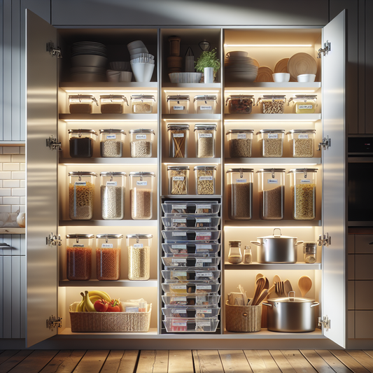Tiroir coulissant inox pour organiser un placard bas sans percer