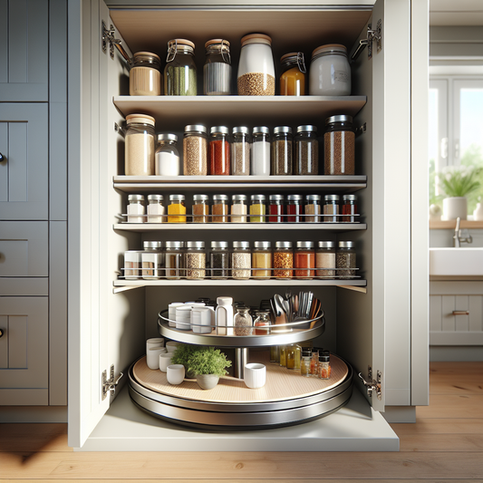 Plateau tournant de rangement multi-usage