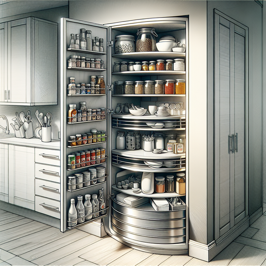 Optimiser un placard cuisine avec un plateau tournant astucieux