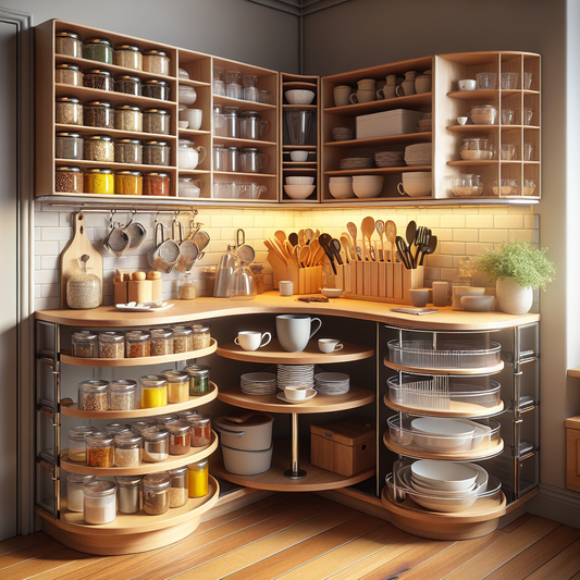 Rangement cuisine gain de place : solutions faciles et sans perçage
