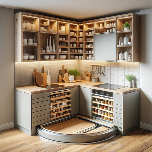 Optimiser un placard de cuisine avec un plateau tournant