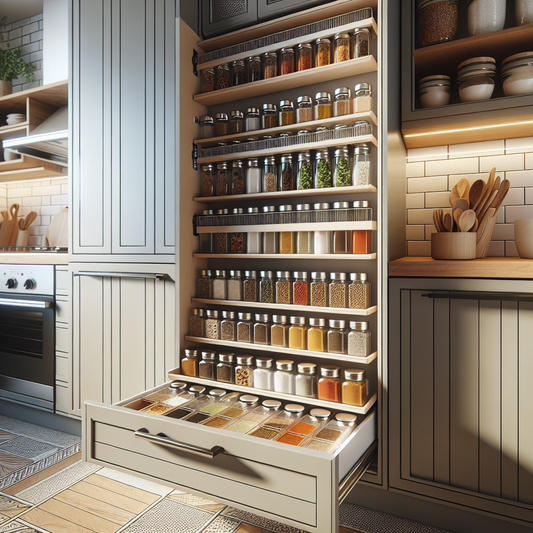Rangement épices cuisine compacte sans percer ni encombrer