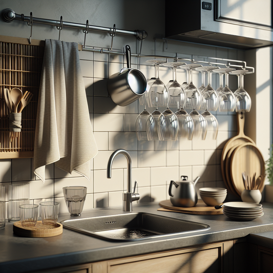 Égouttoir vaisselle compact pour une cuisine sans encombrement