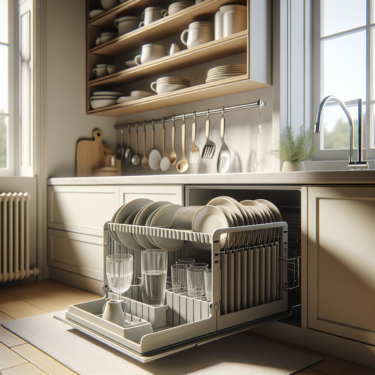 Égouttoir pliable pour vaisselle compact
