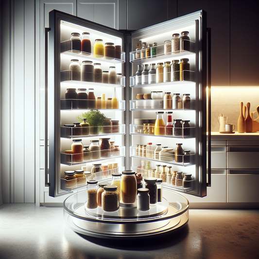 Plateau tournant transparent pour cuisine