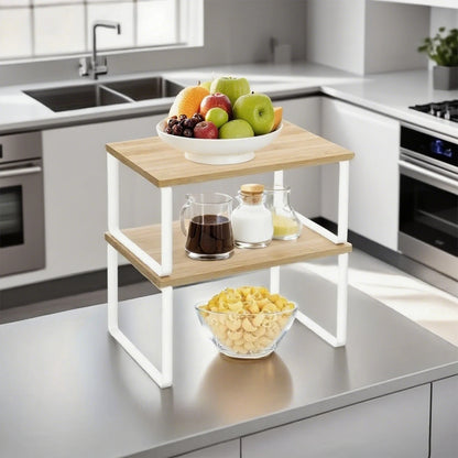 Étagère de cuisine modulable en bois