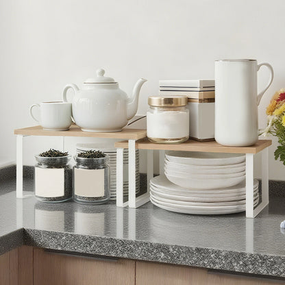 Étagère de cuisine modulable en bois