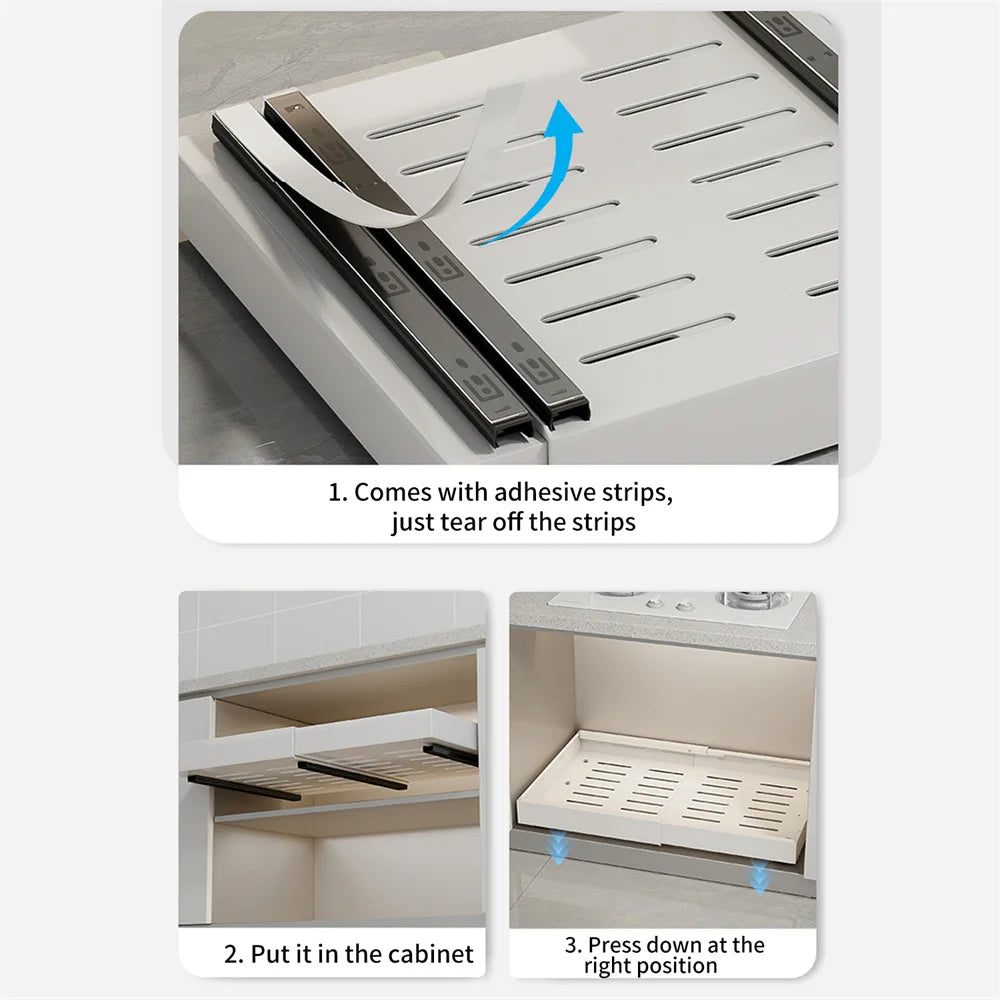 Étagère extensible coulissante pour placard