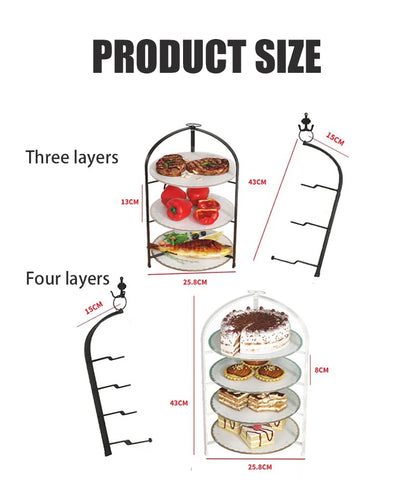 Étagère murale pliable pour plats et légumes