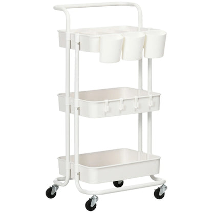 Chariot de rangement à roulettes multi-usages