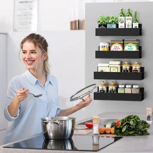 Étagère magnétique de frigo gain de place