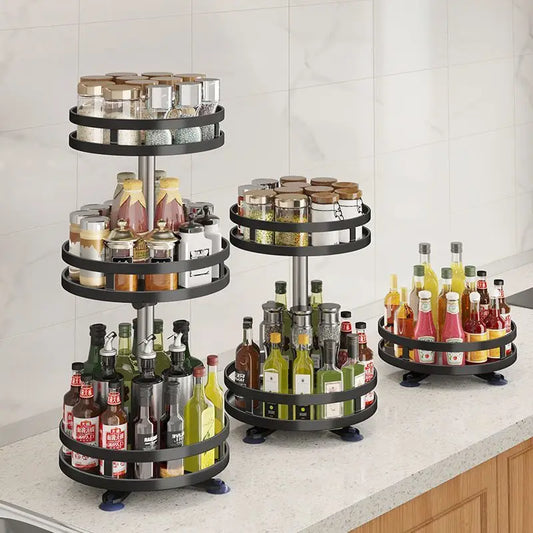 Plateau rotatif de rangement pour cuisine
