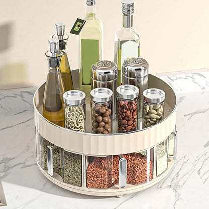 Plateau tournant multi-rangements antidérapant