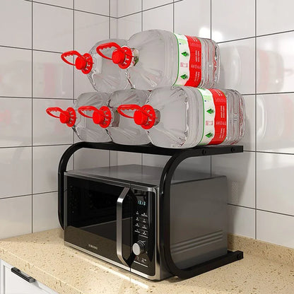 Étagère de cuisine en acier pour micro-ondes