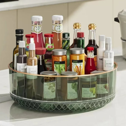 Plateau tournant transparent pour cuisine