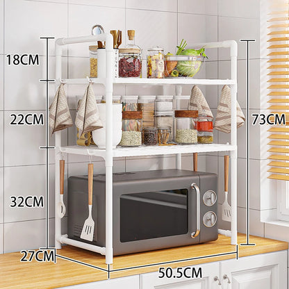 Étagère micro-ondes de cuisine multi-niveaux