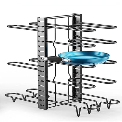 Organisateur de casseroles ajustable 8 niveaux