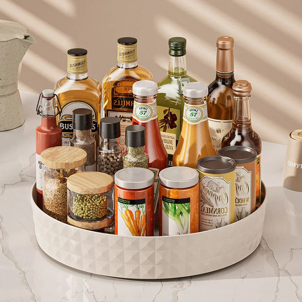 Plateau tournant de rangement multi-usage