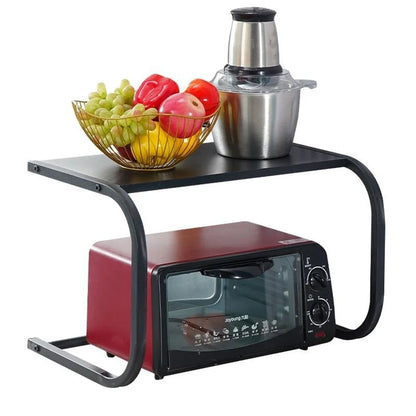 Étagère de cuisine en acier pour micro-ondes