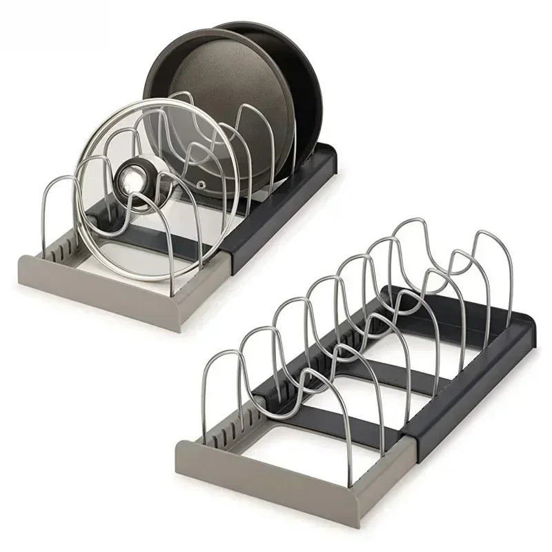 Range-poêles extensible pour placard cuisine