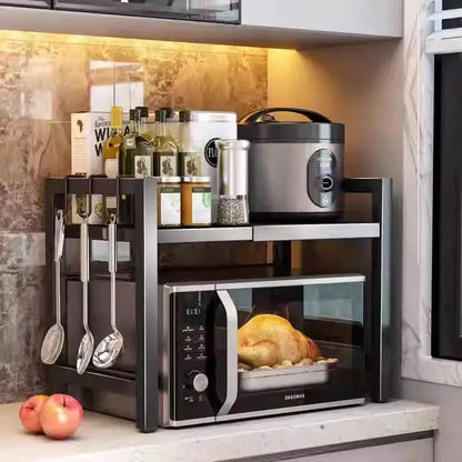 Étagère de cuisine extensible double niveau