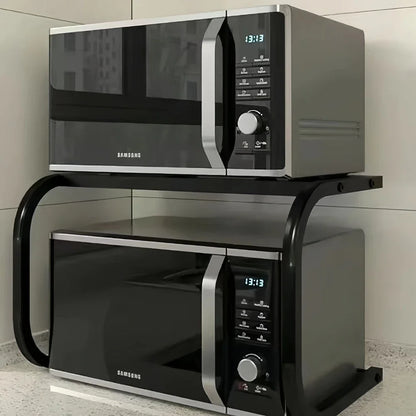Étagère de cuisine en acier pour micro-ondes