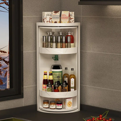 Étagère rotative d’angle pour cuisine