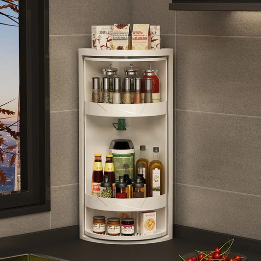 Étagère rotative d’angle pour cuisine