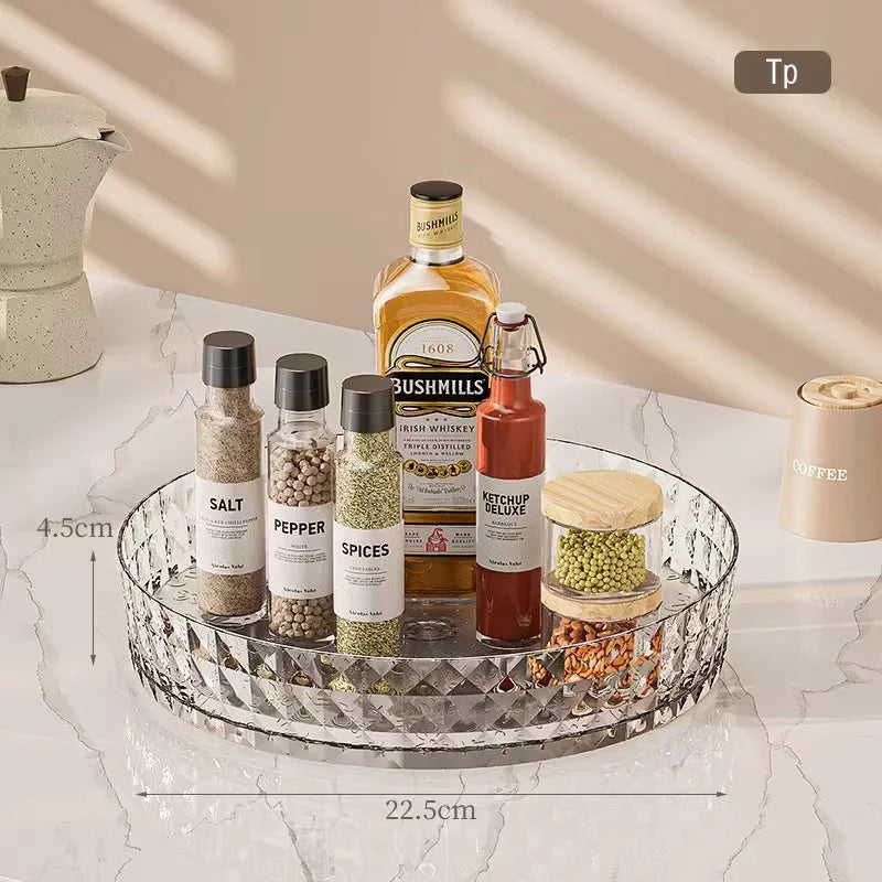 Plateau tournant de rangement multi-usage