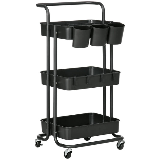 Chariot de rangement à roulettes multi-usages