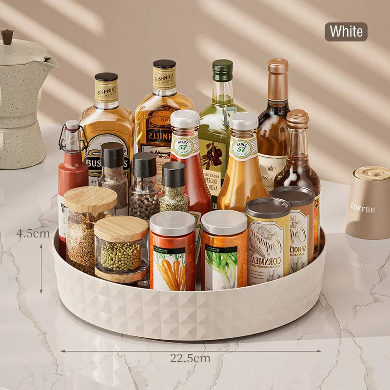 Plateau tournant de rangement multi-usage