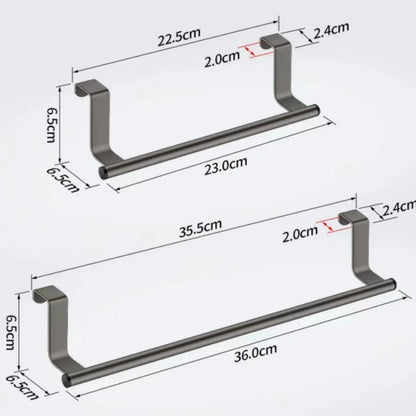 Porte-serviette inox à suspendre cuisine