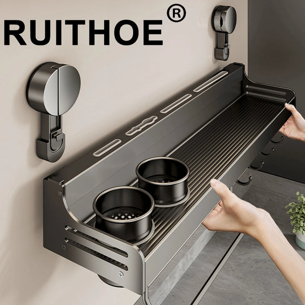 Étagère murale de cuisine à ventouse