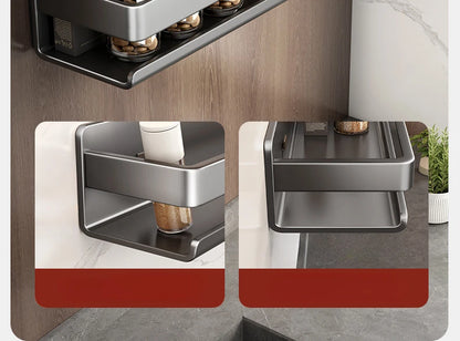 Étagère murale inox pour cuisine ou salle de bain