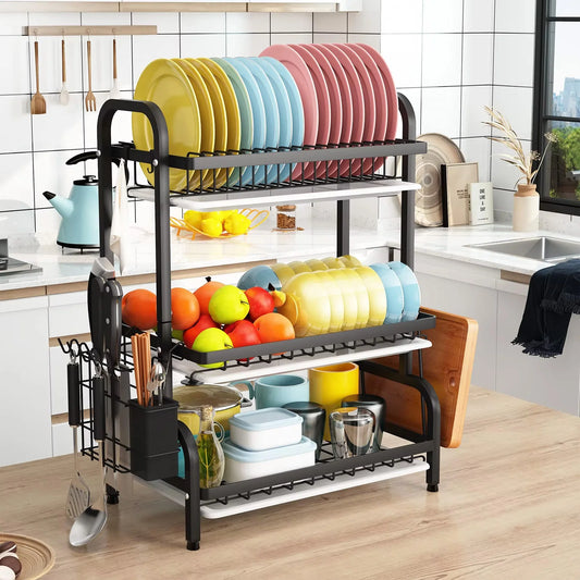 Égouttoir 3 niveaux gain de place cuisine