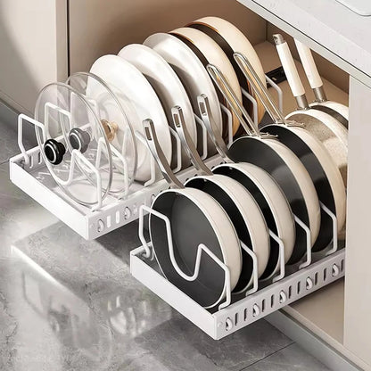 Organisateur coulissant pour casseroles