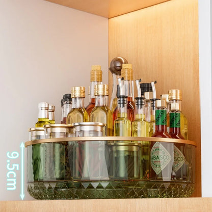 Plateau tournant transparent pour cuisine
