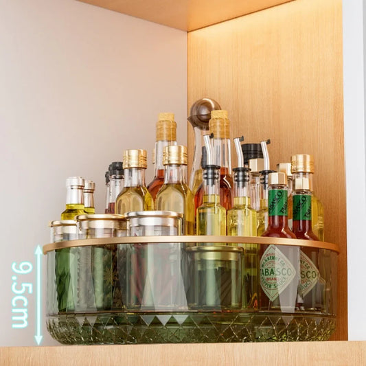 Plateau tournant transparent pour cuisine
