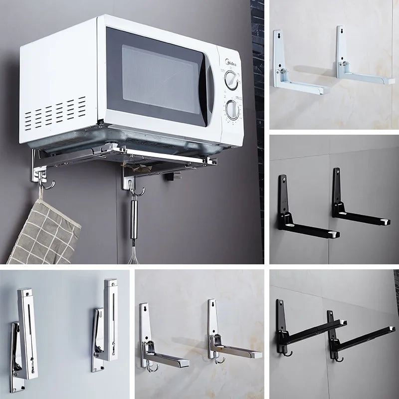 Support mural pliable pour four micro-ondes