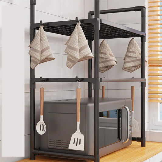 Étagère micro-ondes de cuisine multi-niveaux