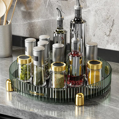 Plateau tournant de rangement multi-usages