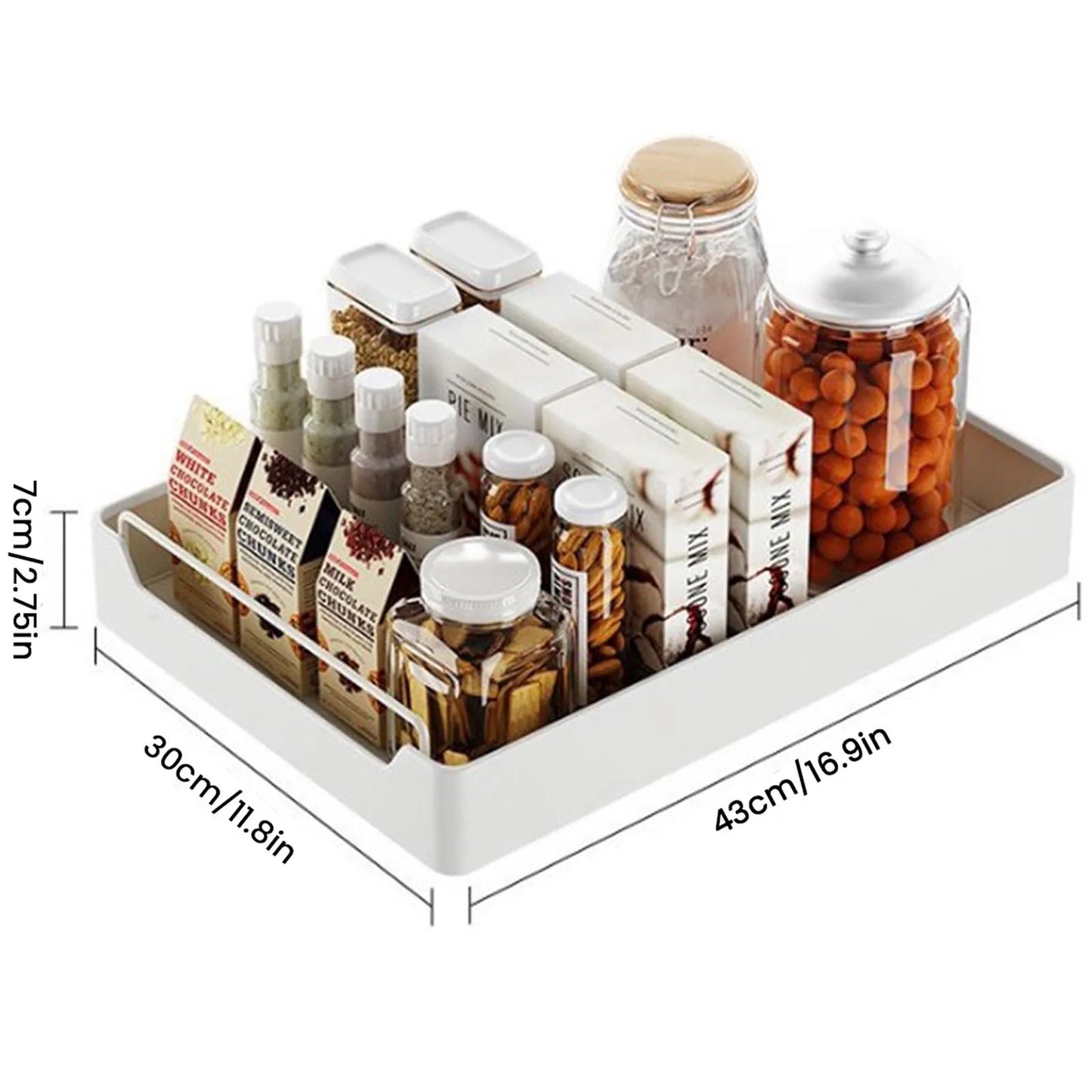 Tiroir coulissant inox pour rangement de cuisine