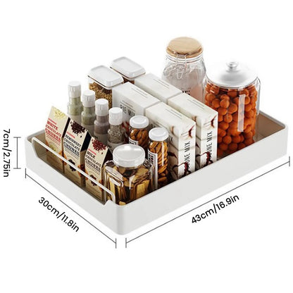 Tiroir coulissant inox pour rangement de cuisine