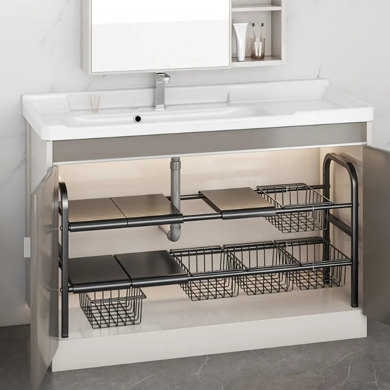 Étagère extensible pour rangement sous évier