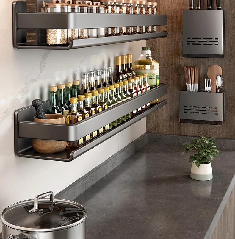 Étagère murale inox pour cuisine ou salle de bain