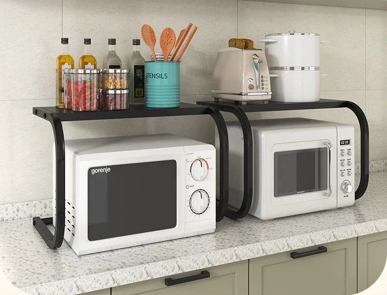 Étagère de cuisine en acier pour micro-ondes